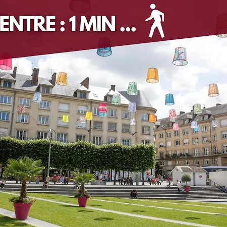 Romantique 45m2-amiens Centre-spa & Parking * אמיינס