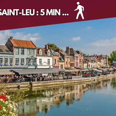 Romantique 45m2-amiens Centre-spa & Parking * אמיינס